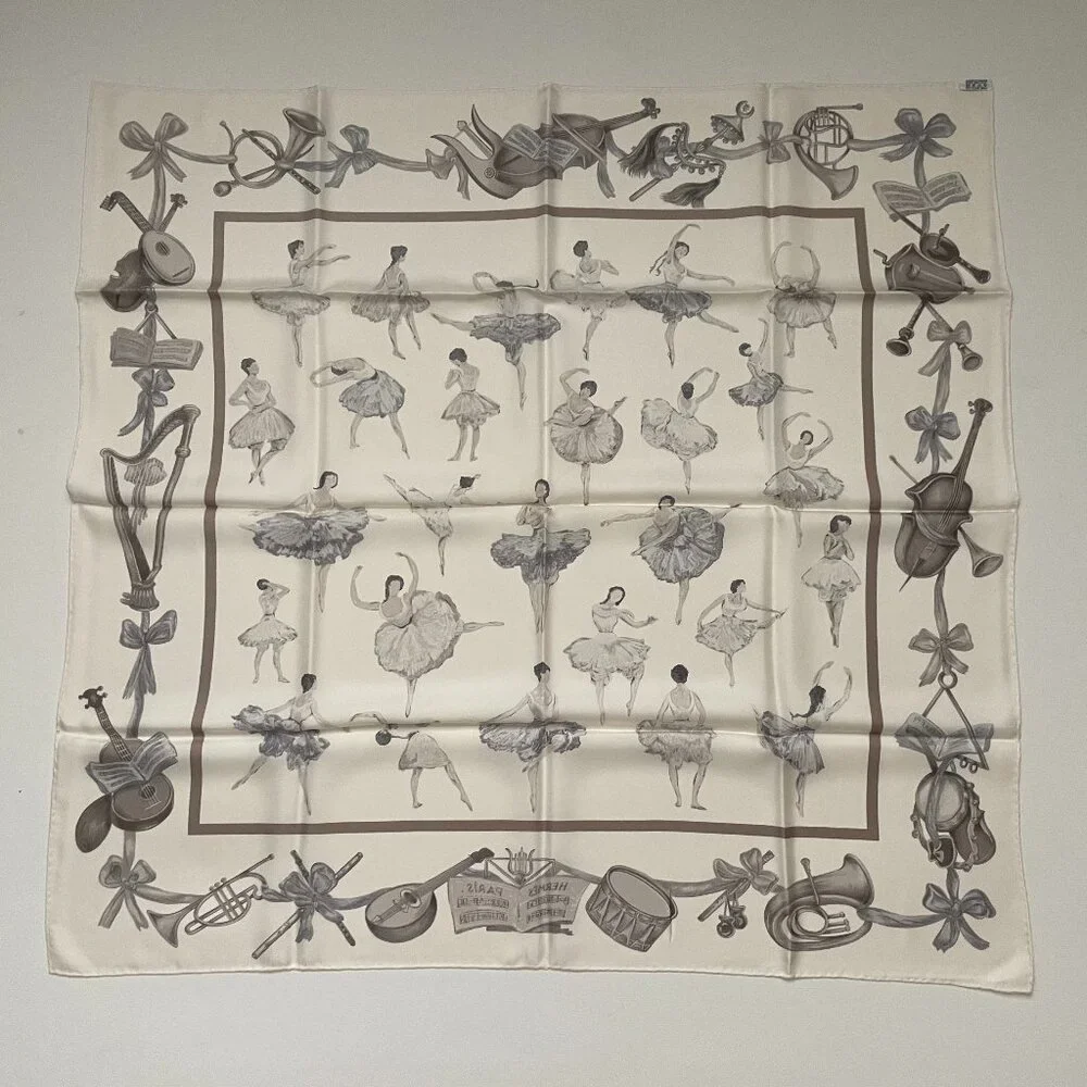 Hermes La Dance silk scarf  90 - Picture 5 of 7